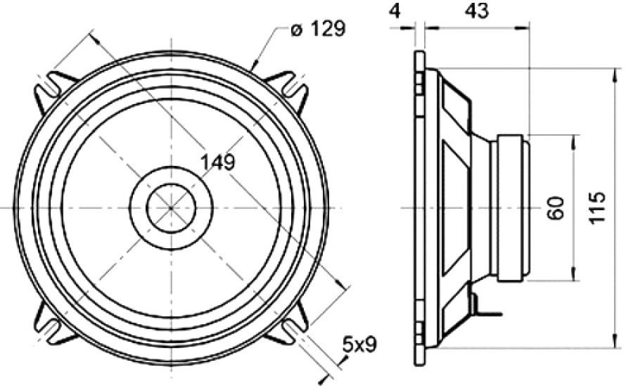 רמקול VISATON FR 13